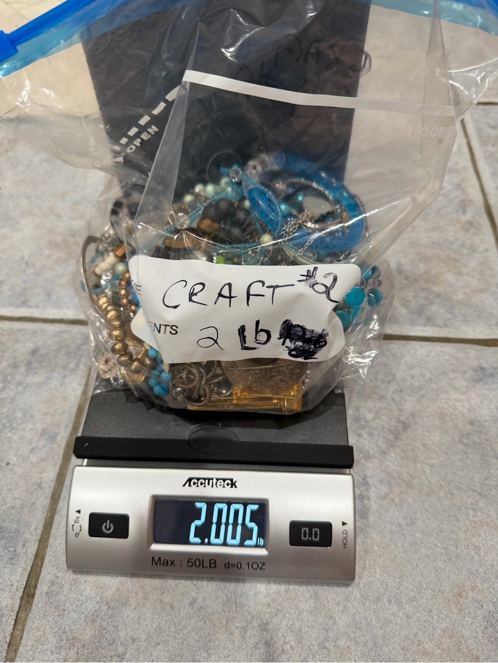 2 lb Craft Jewelry Mixed Lot Some wearable Bracelet Earrings Chains